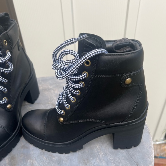 Miu Miu Black Combat Boots 7.5 - Picture 2 of 10